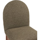  Color_Green/ Walnut -- Waldorf Olive Boucle Fabric Upholstered Dining Side Chair IMAGE 7