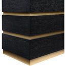  Color_Black/ Brass -- Meridian Zaylan 3 Drawer Nightstand IMAGE 8