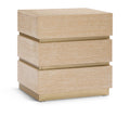  Color_Brass/ Natural -- Zaylan Natural Oak Veneer Nightstand IMAGE 1