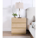  Color_Brass/ Natural -- Zaylan Natural Oak Veneer Nightstand IMAGE 2