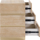  Color_Brass/ Natural -- Zaylan Natural Oak Veneer Nightstand IMAGE 5