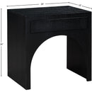  Color_Black -- Meridian August 1 Drawer Nightstand IMAGE 10