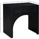 Meridian August Black Night Stand IMAGE 10