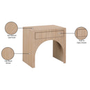 Meridian August Oak Night Stand IMAGE 11