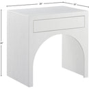  Color_White -- August White Oak Veneer Nightstand IMAGE 10
