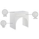 Meridian August White Night Stand IMAGE 11