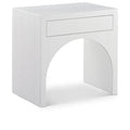  Color_White -- August White Oak Veneer Nightstand IMAGE 1
