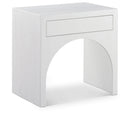  Color_White -- August White Oak Veneer Nightstand IMAGE 1