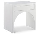 Meridian August White Night Stand IMAGE 1