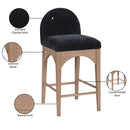  Color_Black/ Natural -- Meridian Waldorf Counter Height Stool IMAGE 9
