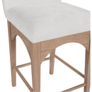  Color_Cream/ Natural -- Waldorf Cream Chenille Fabric Upholstered Counter Stool IMAGE 6