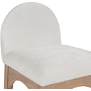  Color_Cream/ Natural -- Waldorf Cream Chenille Fabric Upholstered Counter Stool IMAGE 7