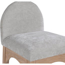  Color_Grey/ Natural -- Waldorf Grey Chenille Fabric Upholstered Counter Stool IMAGE 7