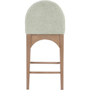  Color_Green/ Natural -- Waldorf Mint Chenille Fabric Upholstered Counter Stool IMAGE 2
