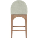 Meridian Waldorf Mint Chenille Fabric Stool IMAGE 2