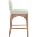  Color_Green/ Natural -- Waldorf Mint Chenille Fabric Upholstered Counter Stool IMAGE 5