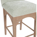  Color_Green/ Natural -- Waldorf Mint Chenille Fabric Upholstered Counter Stool IMAGE 6