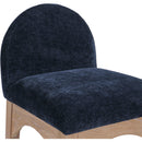  Color_Natural/ Navy -- Waldorf Navy Chenille Fabric Upholstered Counter Stool IMAGE 7