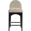  Color_Beige/ Black -- Meridian Waldorf Counter Height Stool IMAGE 4