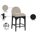  Color_Beige/ Black -- Meridian Waldorf Counter Height Stool IMAGE 9