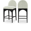 Meridian Waldorf Mint Chenille Fabric Stool IMAGE 1