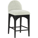  Color_Black/ Green -- Waldorf Mint Chenille Fabric Upholstered Counter Stool IMAGE 3