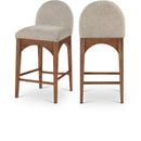  Color_Beige/ Walnut -- Meridian Waldorf Counter Height Stool IMAGE 1