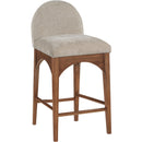  Color_Beige/ Walnut -- Meridian Waldorf Counter Height Stool IMAGE 3