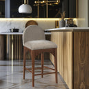  Color_Beige/ Walnut -- Meridian Waldorf Counter Height Stool IMAGE 8