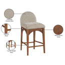  Color_Beige/ Walnut -- Meridian Waldorf Counter Height Stool IMAGE 9