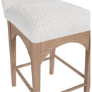  Color_Cream/ Natural -- Waldorf Cream Boucle Fabric Upholstered Counter Stool IMAGE 6