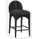  Color_Black -- Meridian Waldorf Counter Height Stool IMAGE 10