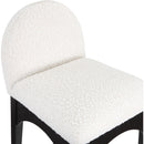  Color_Black/ Cream -- Waldorf Cream Boucle Fabric Upholstered Counter Stool IMAGE 7