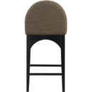 Color_Black/ Green -- Waldorf Olive Boucle Fabric Upholstered Counter Stool IMAGE 2