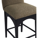  Color_Black/ Green -- Waldorf Olive Boucle Fabric Upholstered Counter Stool IMAGE 6