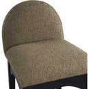  Color_Black/ Green -- Waldorf Olive Boucle Fabric Upholstered Counter Stool IMAGE 7
