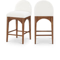  Color_Cream/ walnut -- Meridian Waldorf Counter Height Stool IMAGE 1