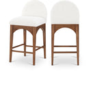  Color_Cream/ walnut -- Meridian Waldorf Counter Height Stool IMAGE 1