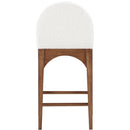  Color_Cream/ walnut -- Meridian Waldorf Counter Height Stool IMAGE 2