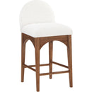  Color_Cream/ walnut -- Meridian Waldorf Counter Height Stool IMAGE 3