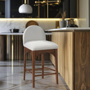  Color_Cream/ walnut -- Meridian Waldorf Counter Height Stool IMAGE 8