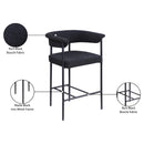  Color_Black -- Meridian Malin Counter Height Stool IMAGE 9