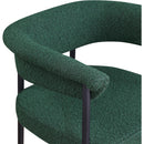  Color_Black/ Green -- Malin Green Boucle Fabric Upholstered Counter Stool IMAGE 7