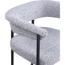  Color_Black/ Grey -- Malin Grey Boucle Fabric Upholstered Counter Stool IMAGE 7