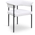  Color_Black/ Cream -- Meridian Malin Arm Chair IMAGE 1
