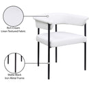  Color_Black/ Cream -- Meridian Malin Arm Chair IMAGE 9