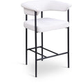  Color_Black/ Cream -- Meridian Malin Counter Height Stool IMAGE 1