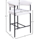  Color_Black/ Cream -- Meridian Malin Counter Height Stool IMAGE 8