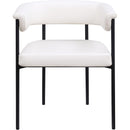 Meridian Malin Cream Vegan Leather Dining Chair IMAGE 3