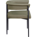 Meridian Malin Olive Vegan Leather Dining Chair IMAGE 4